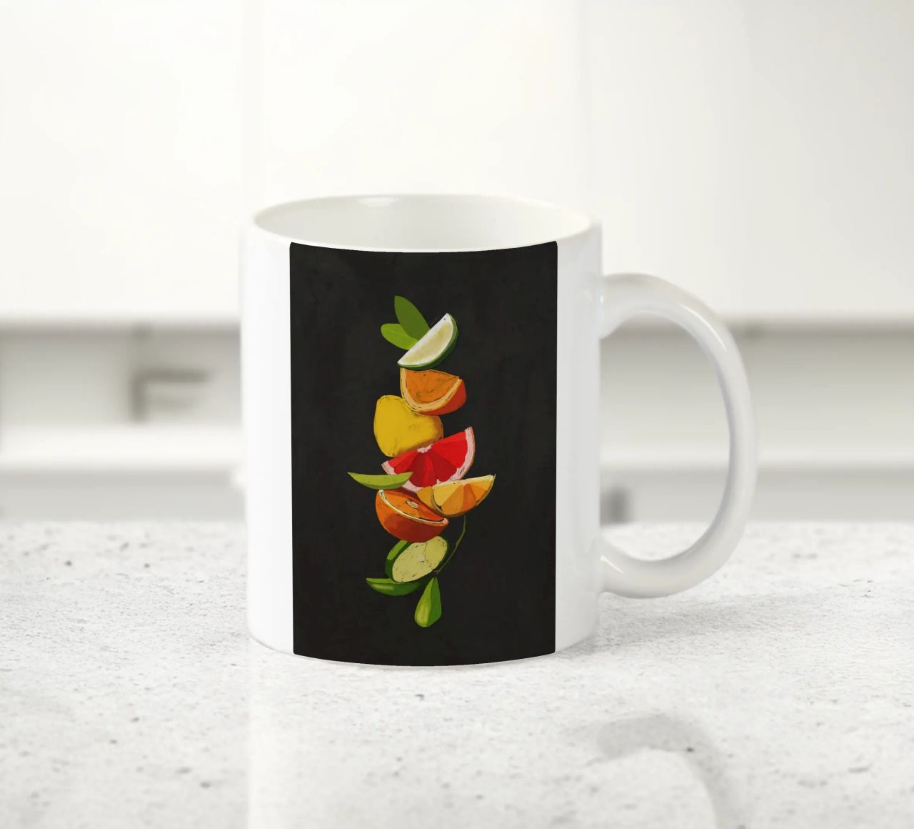 Frutta 7 scala tazza in ceramica da LeaDArt
