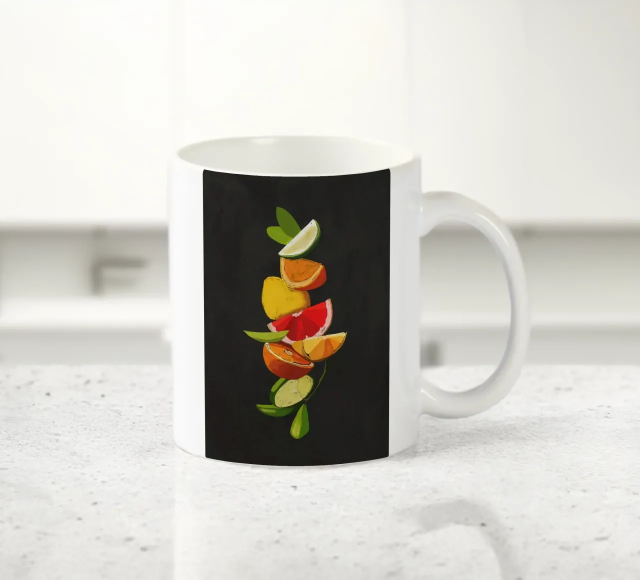 Fruit 7 schaal keramische mok van LeaDArt