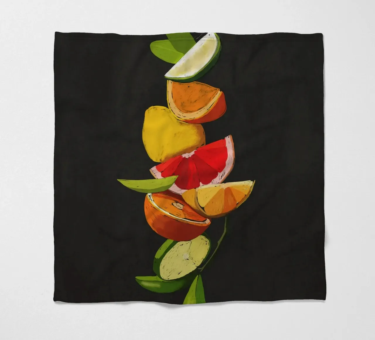 Waage Fruit 7 Fleecedecke von LeaDArt