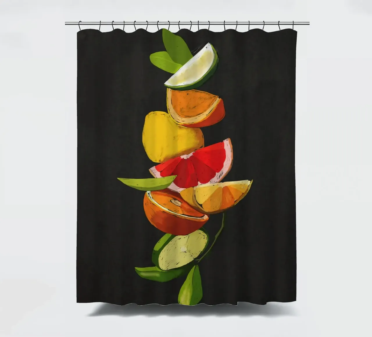Waage Fruit 7 Duschvorhang von LeaDArt