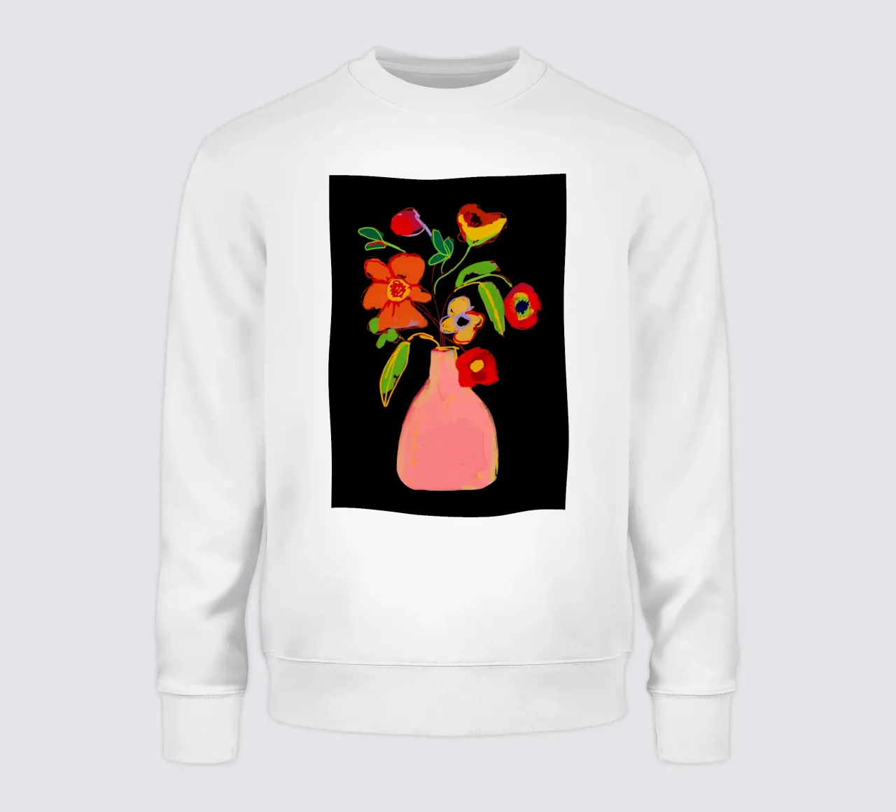Fiore colorato in vaso 3 felpa da LeaDArt