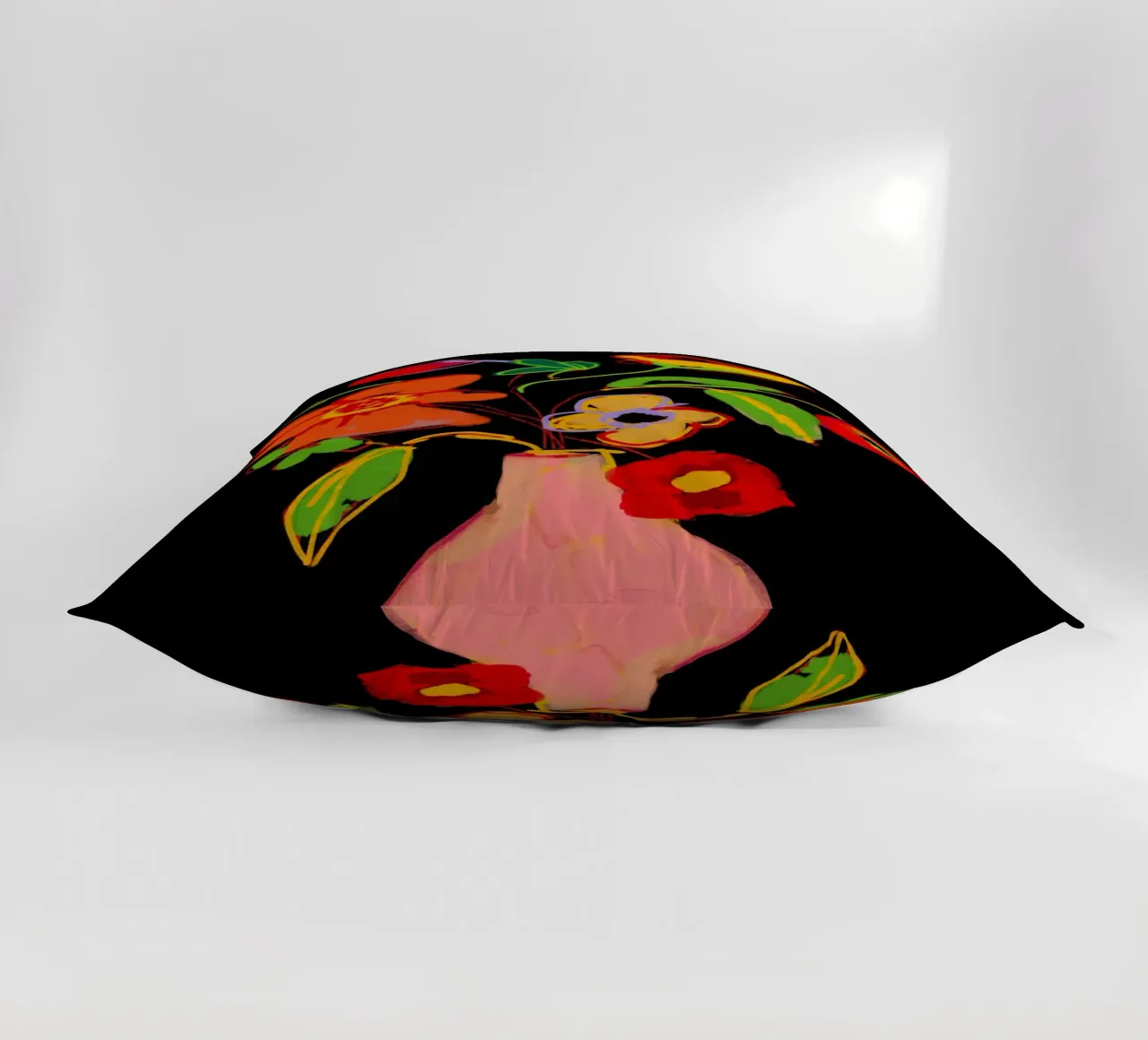 Fiore colorato in vaso 3 cuscino da LeaDArt