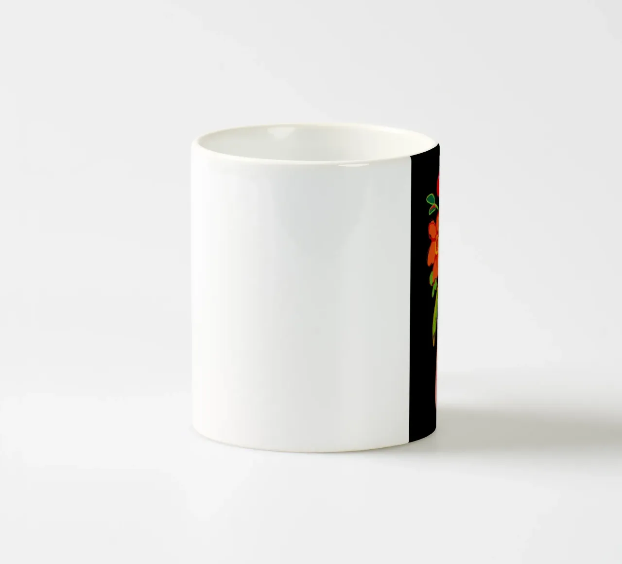 Fiore colorato in vaso 3 tazza in ceramica da LeaDArt