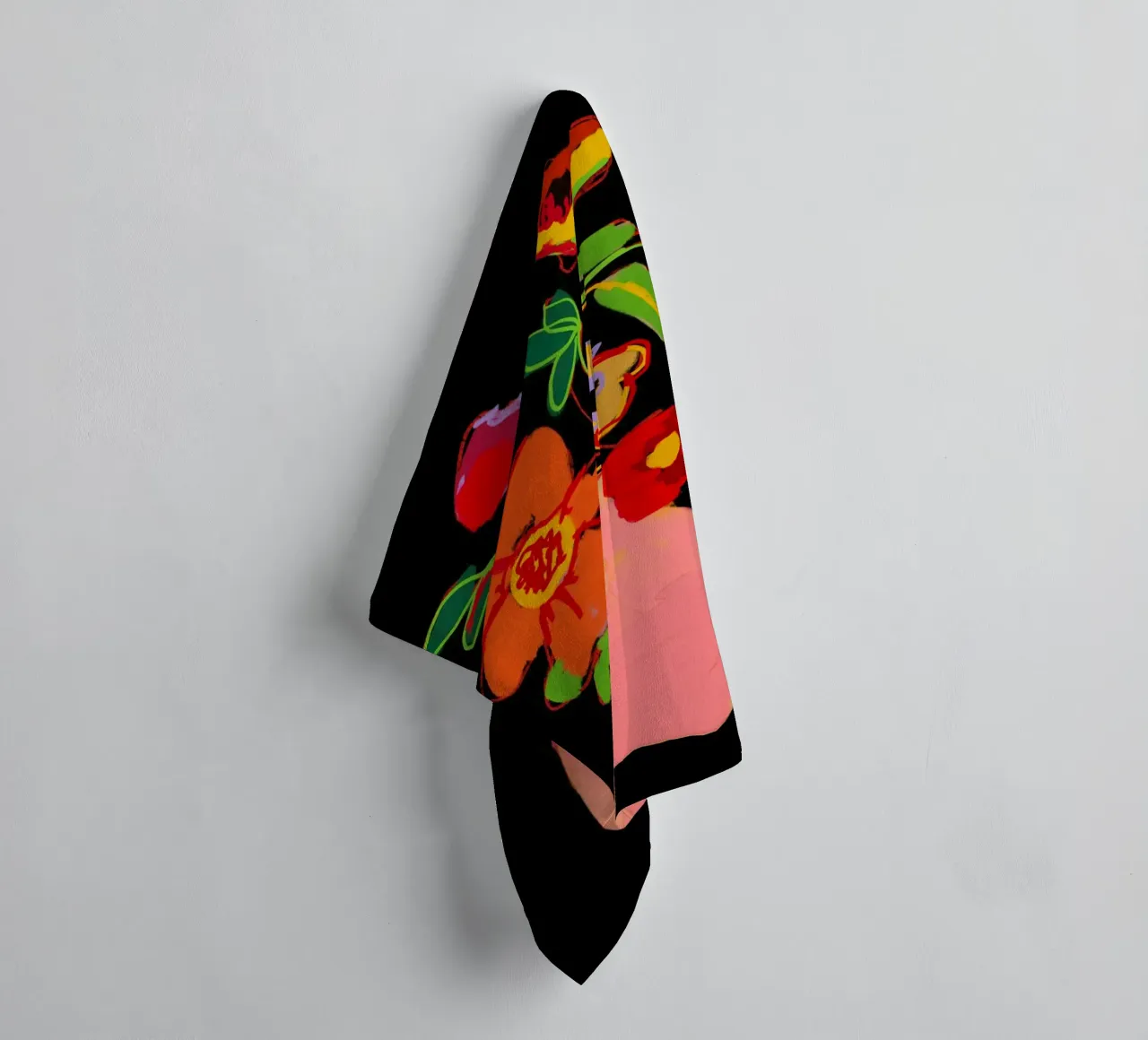 Fiore colorato in vaso 3 asciugamano da bagno da LeaDArt