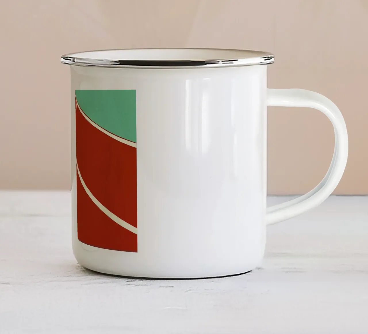 Tartan Track tazza in smalto da Rosi Feist