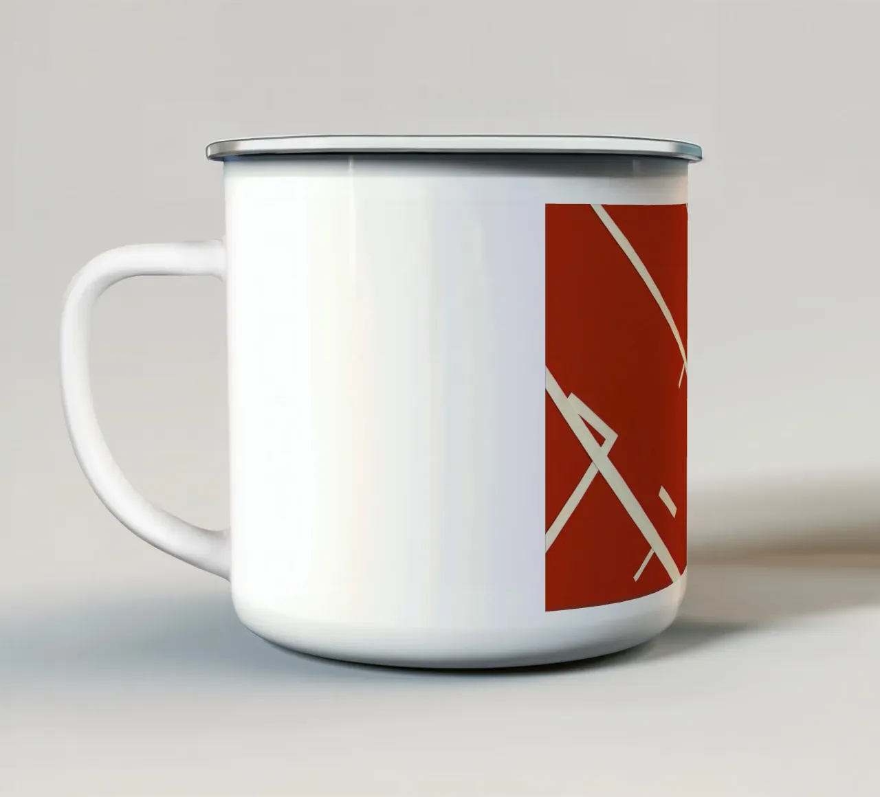 Tartan Track tazza in smalto da Rosi Feist