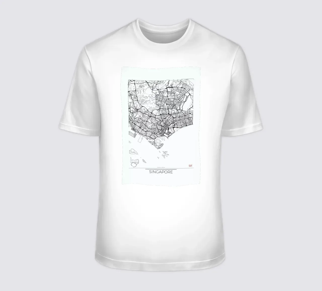 Singapore Minimal t-shirt da Hubert Roguski