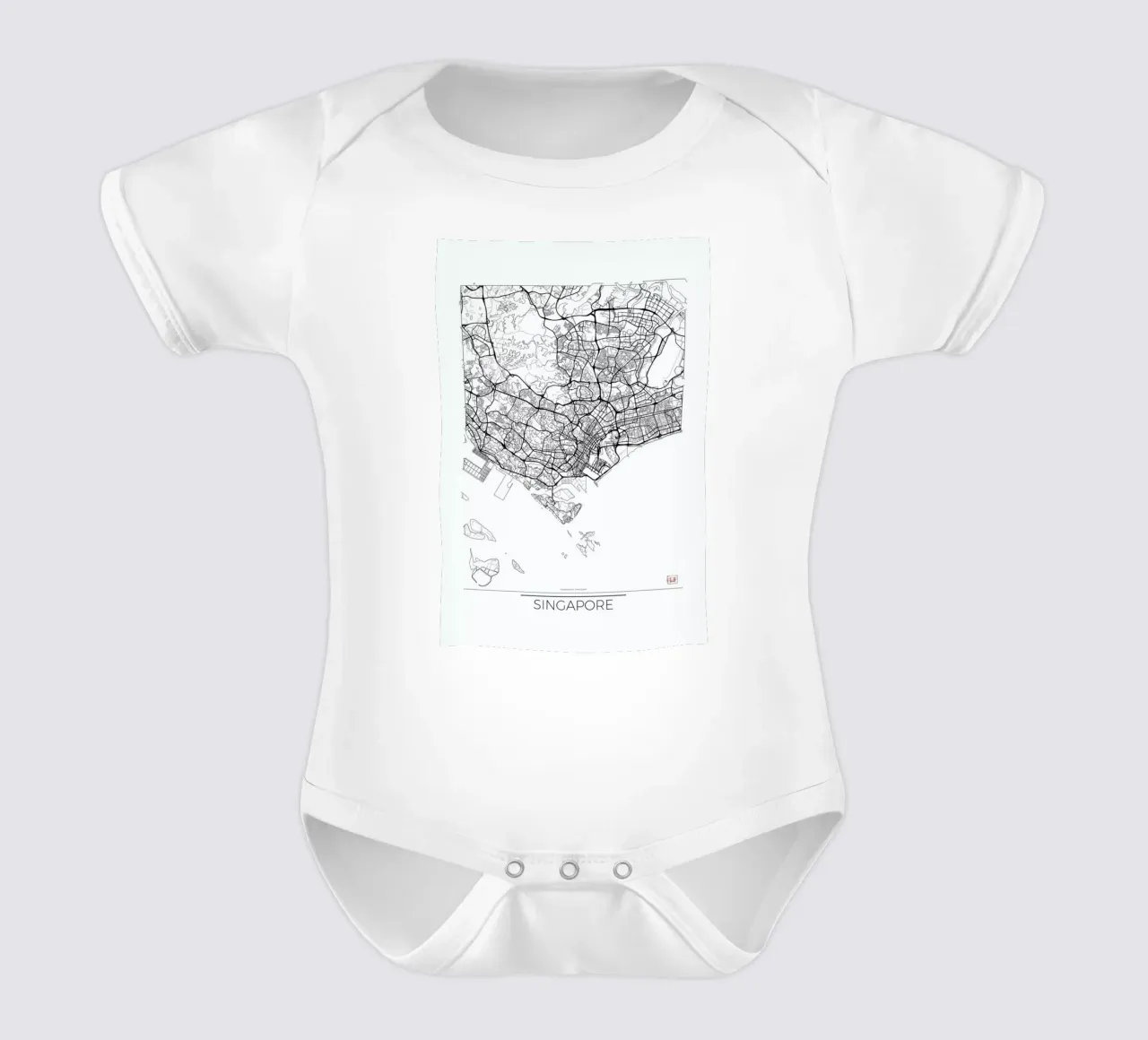 Singapore Minimal body neonato maniche corte da Hubert Roguski