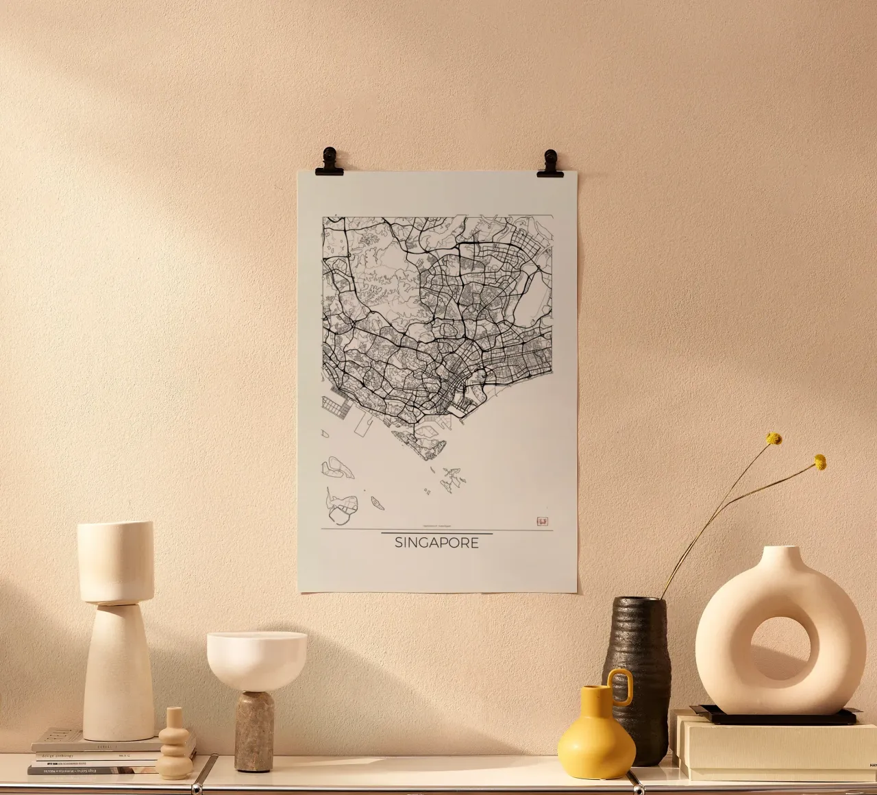 Singapore Minimal carta hahnemühle da Hubert Roguski
