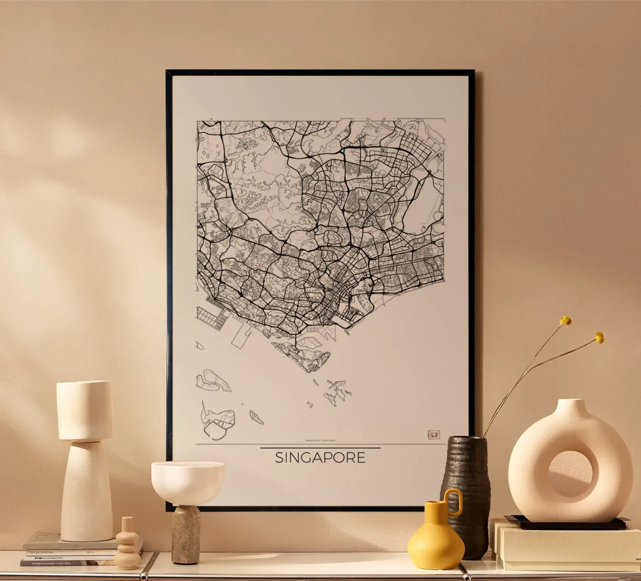 Singapore Minimal carta hahnemühle da Hubert Roguski