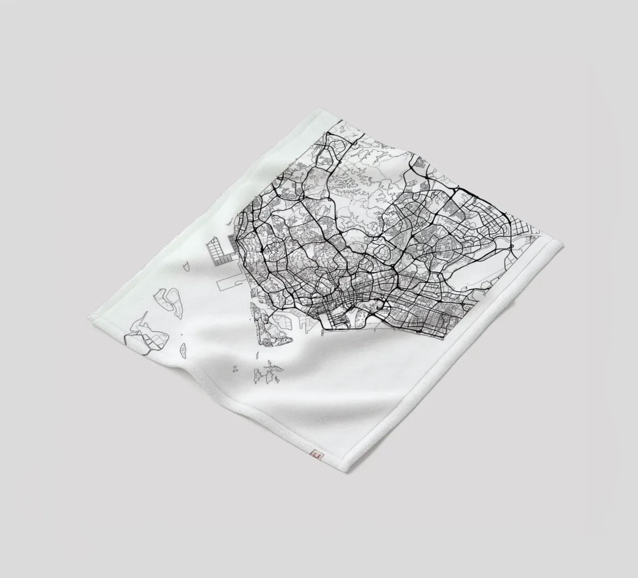 Singapore Minimal coperta in pile da Hubert Roguski