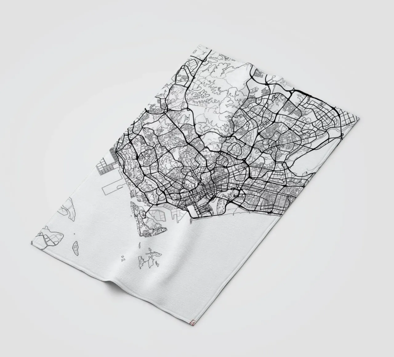 Singapore Minimal coperta in pile da Hubert Roguski
