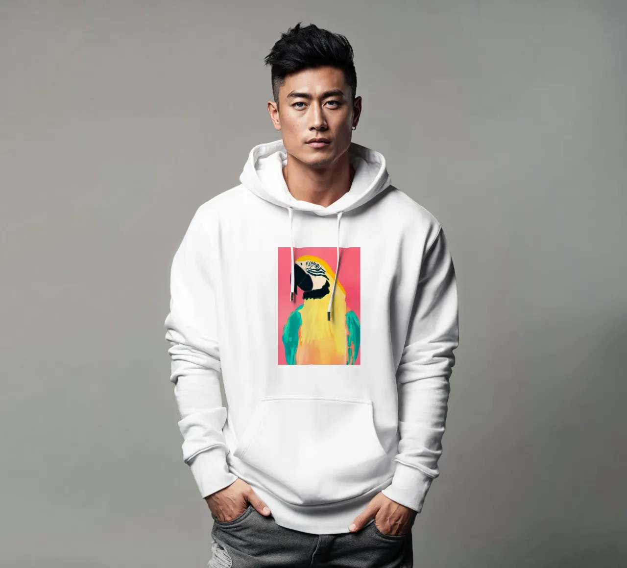 Parrot 4 felpa con cappuccio da LeaDArt
