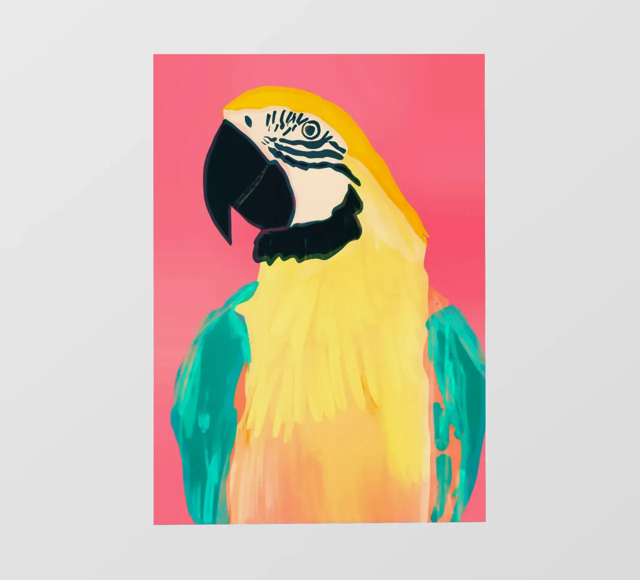 Parrot 4 pellicola backlit da LeaDArt