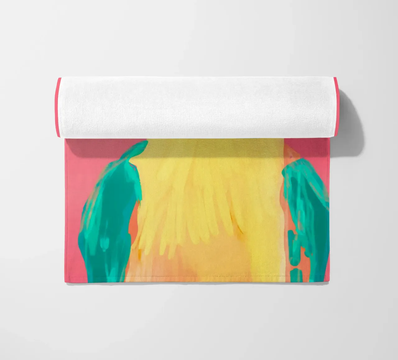 Parrot 4 beach towel by LeaDArt