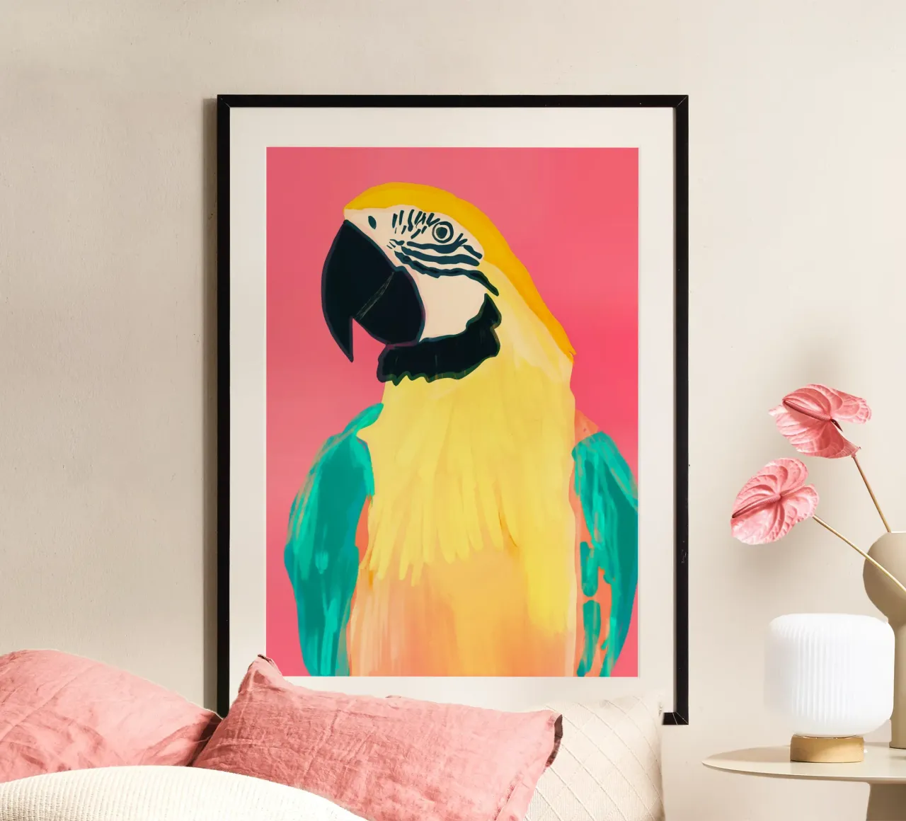 Parrot 4 carta hahnemühle da LeaDArt