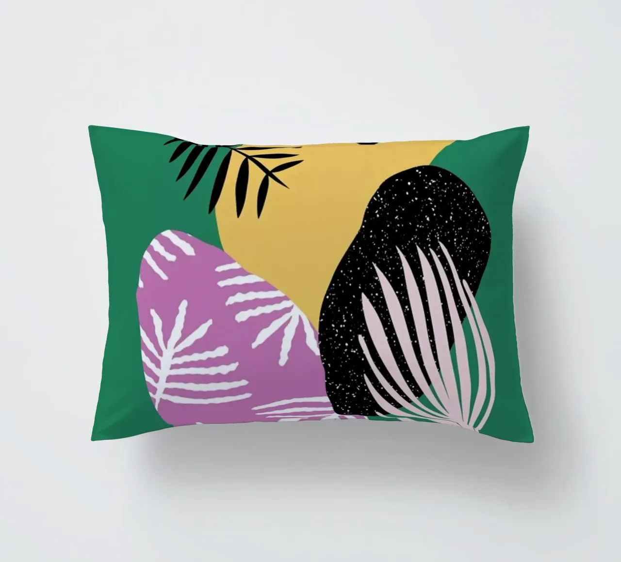 Tropical Bird in Green cuscino da Linda Gobeta