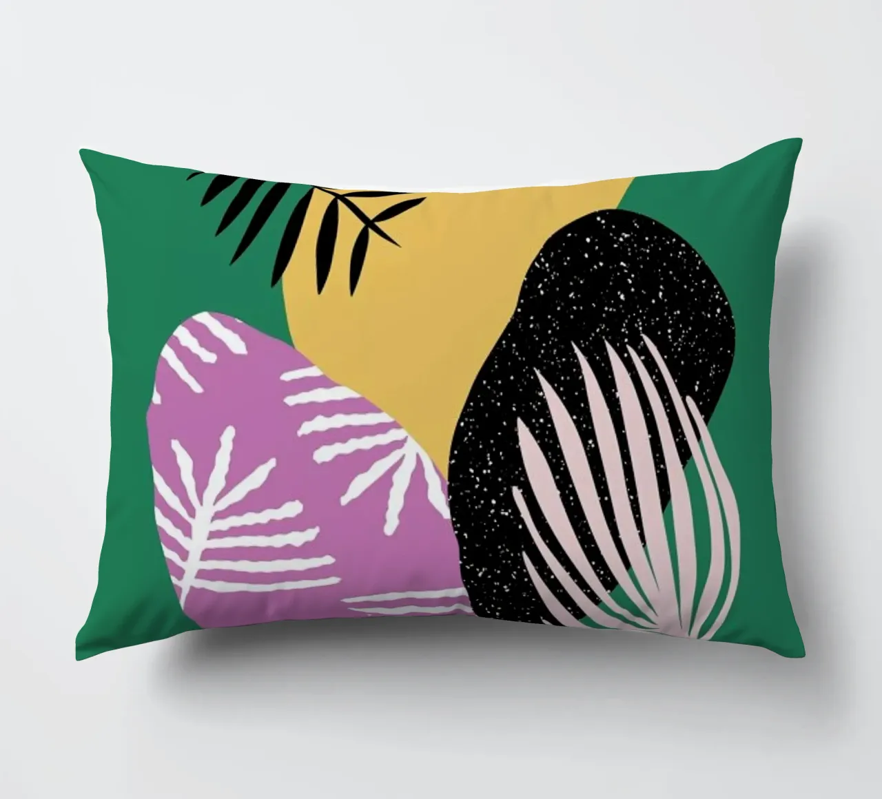 Tropical Bird in Green cuscino da Linda Gobeta