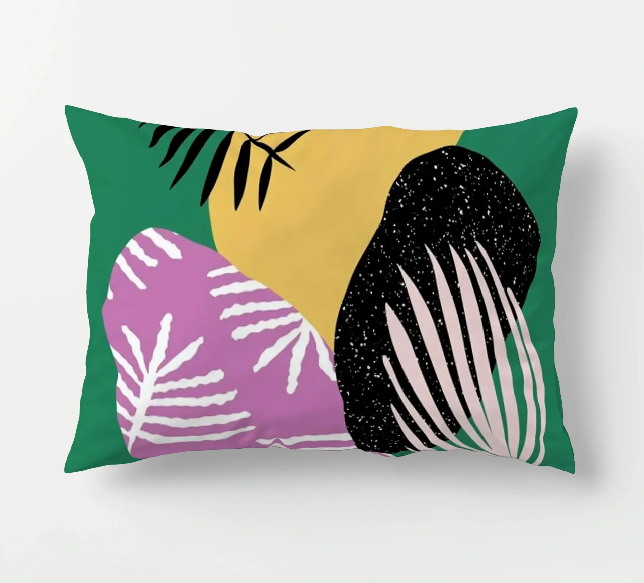 Tropical Bird in Green cuscino da Linda Gobeta