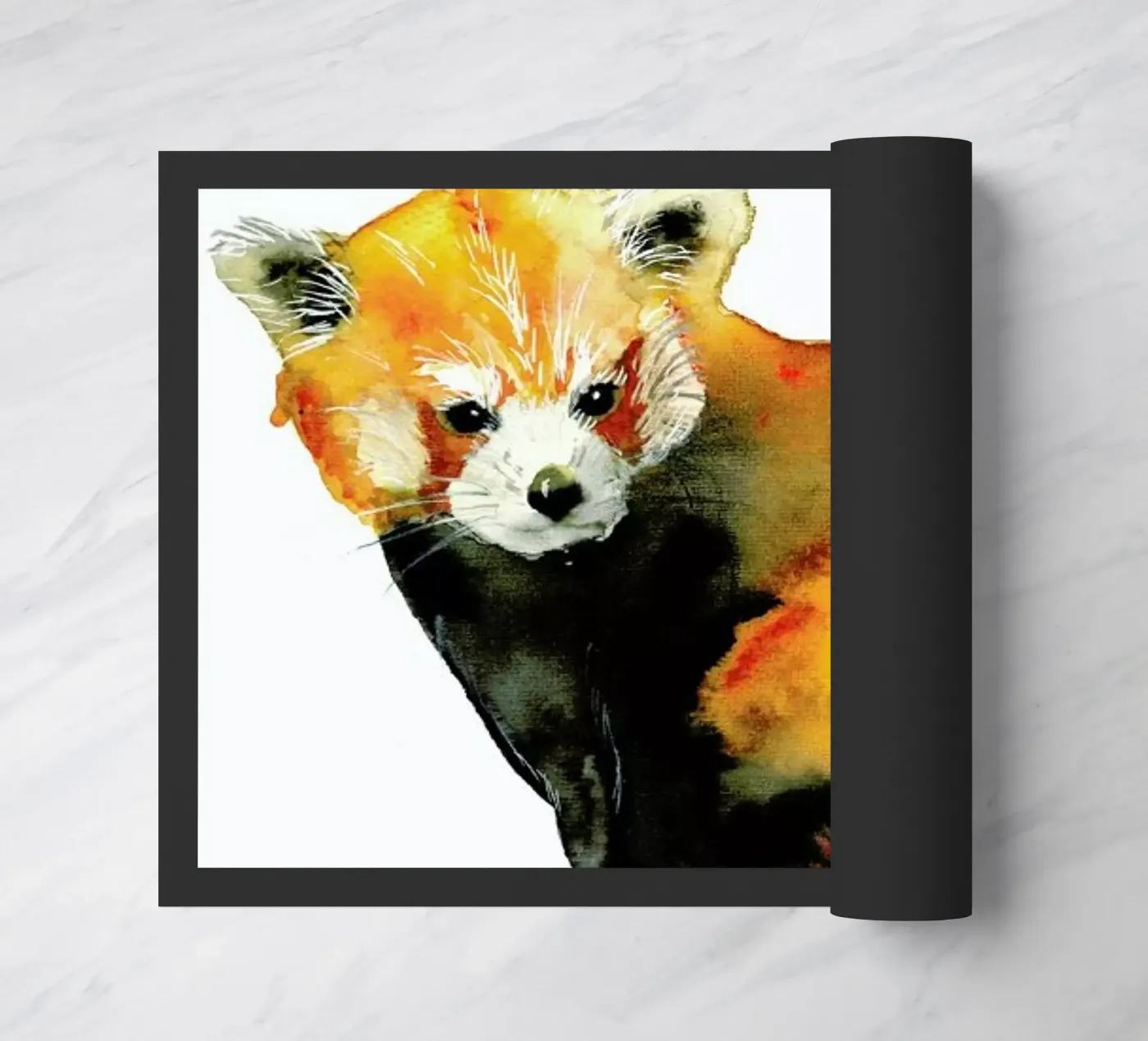 Red Panda Fußmatte von Larissa van der Laan