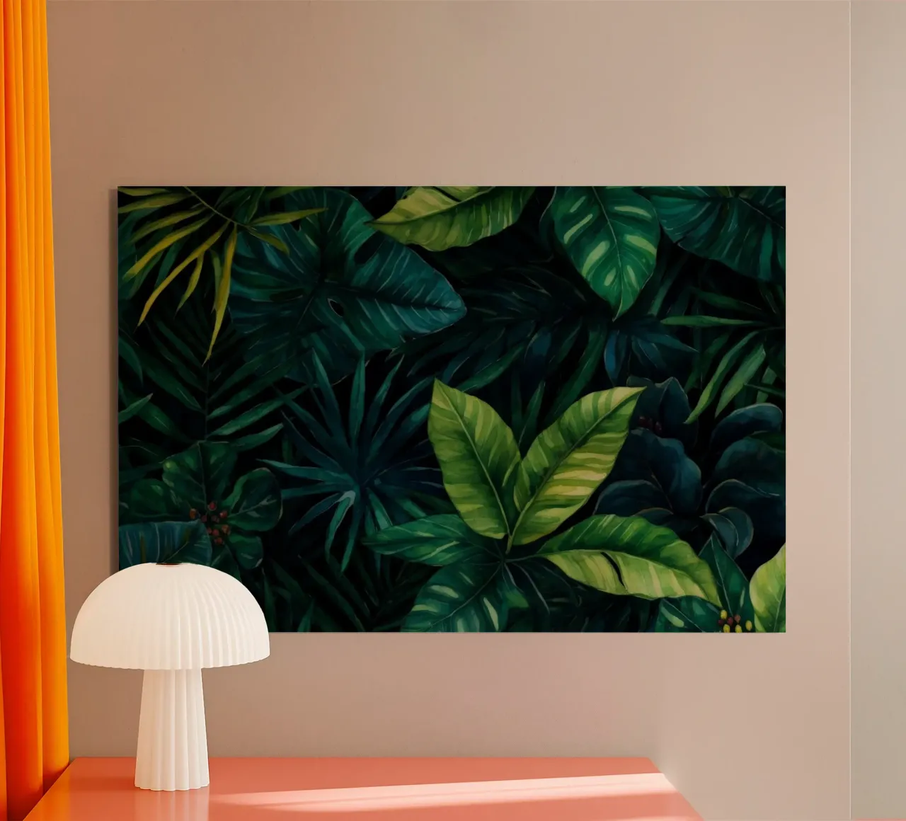 Foresta tropicale mistica alluminio dibond da Modern Muse