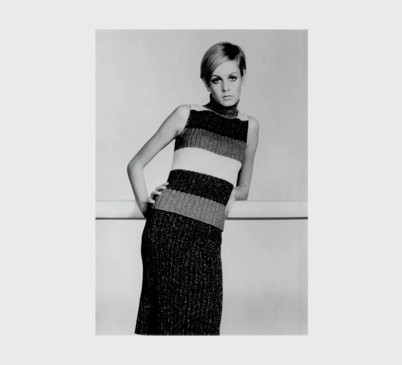Twiggy in a knitted suit notebook by Gallery Print and Art Limited