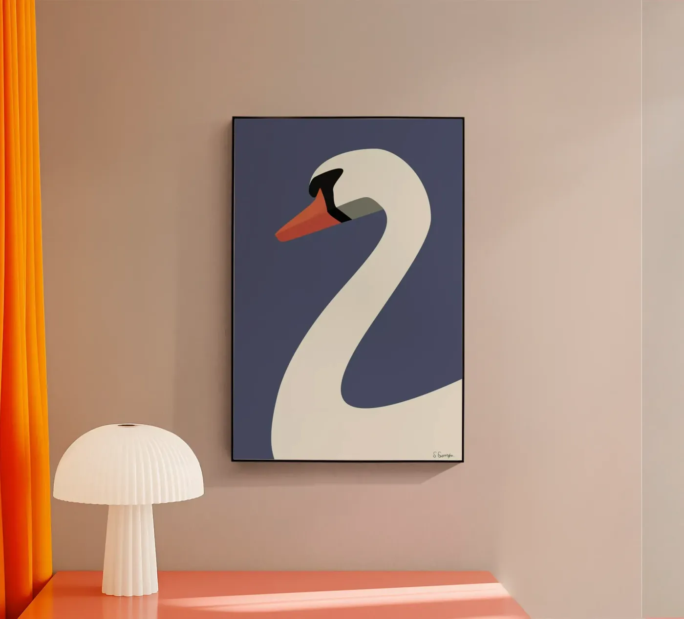 Svane plexiglass da Swen Swensøn