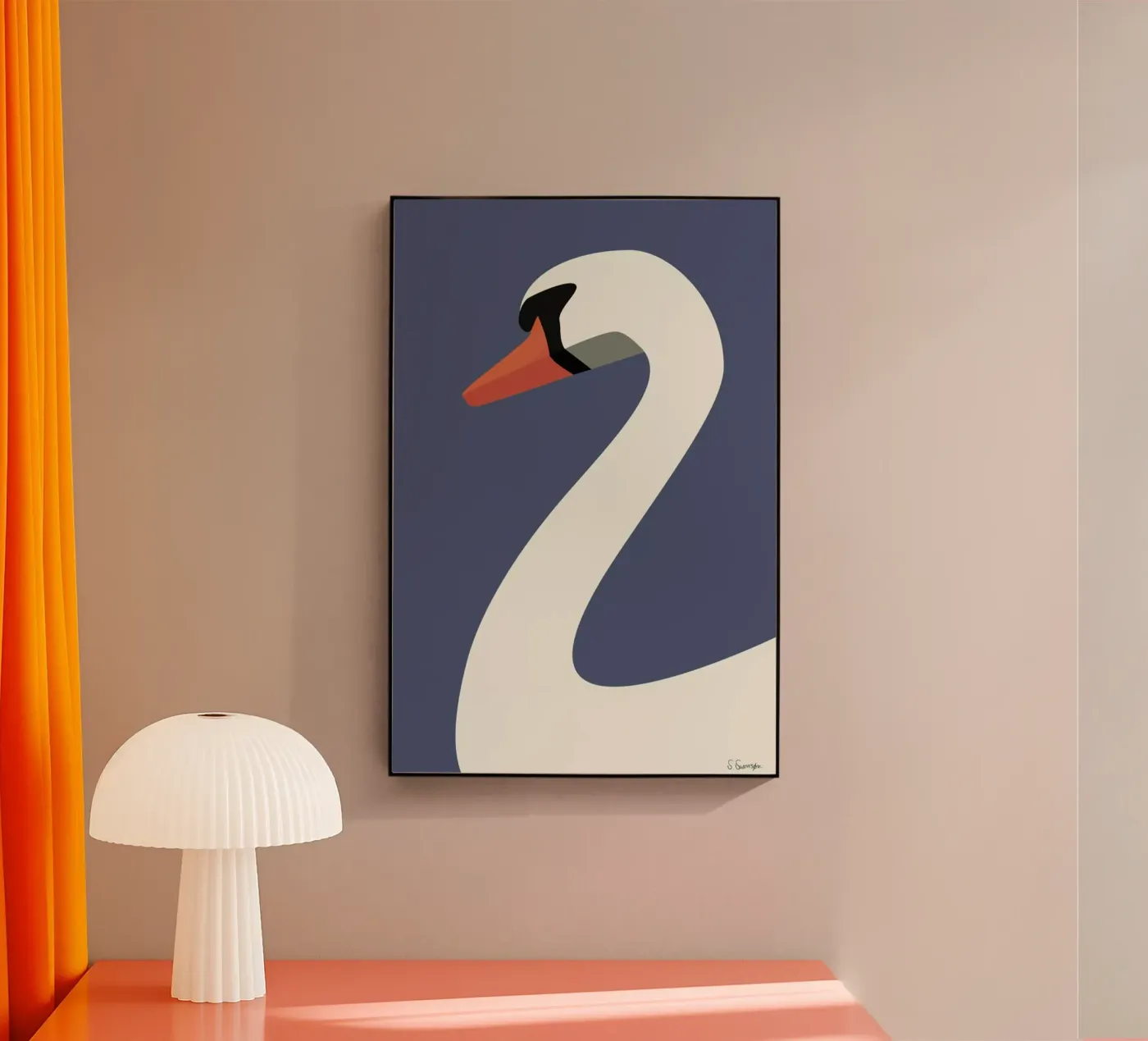 Svane plexiglas de Swen Swensøn