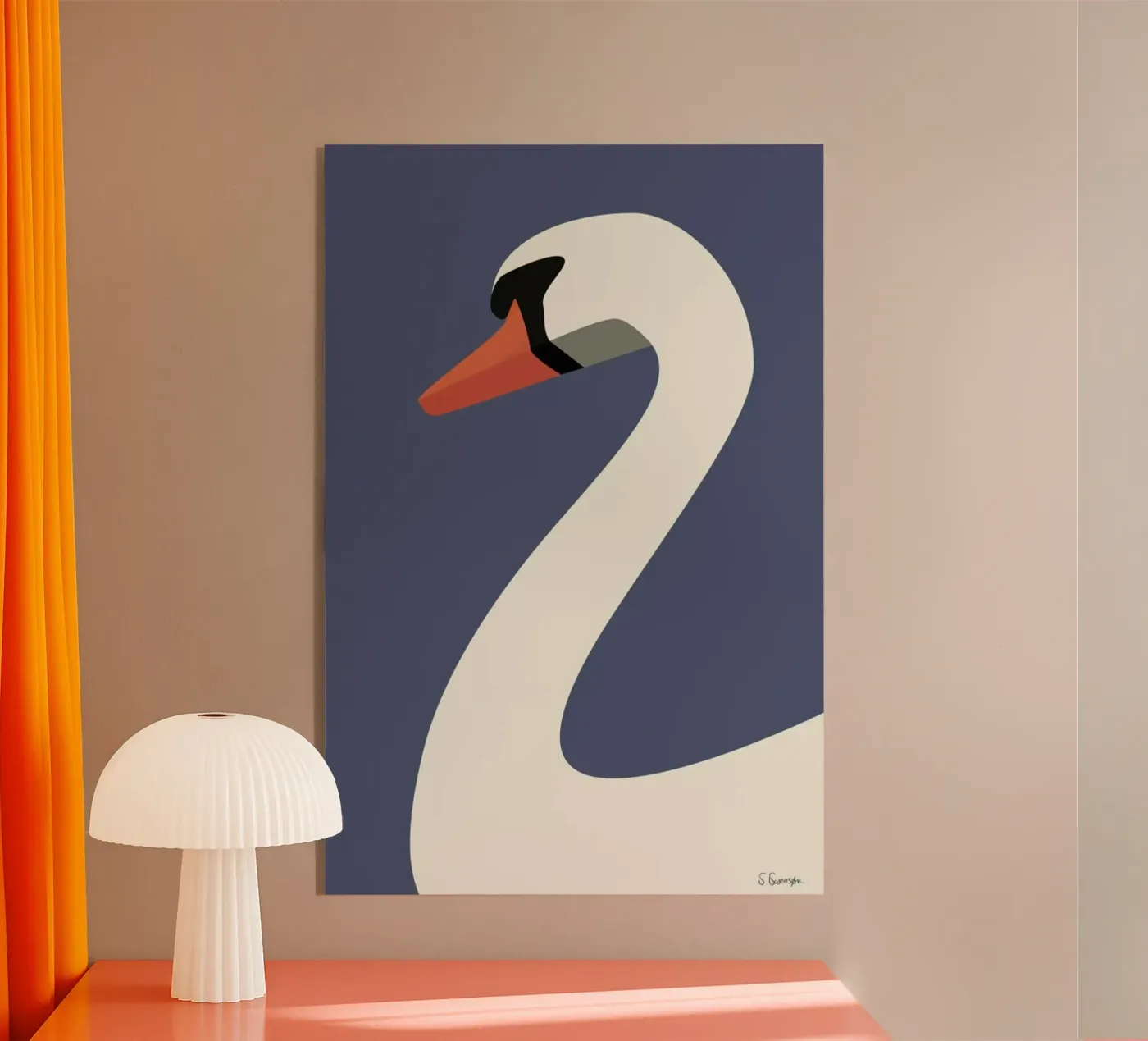 Svane plexiglas de Swen Swensøn