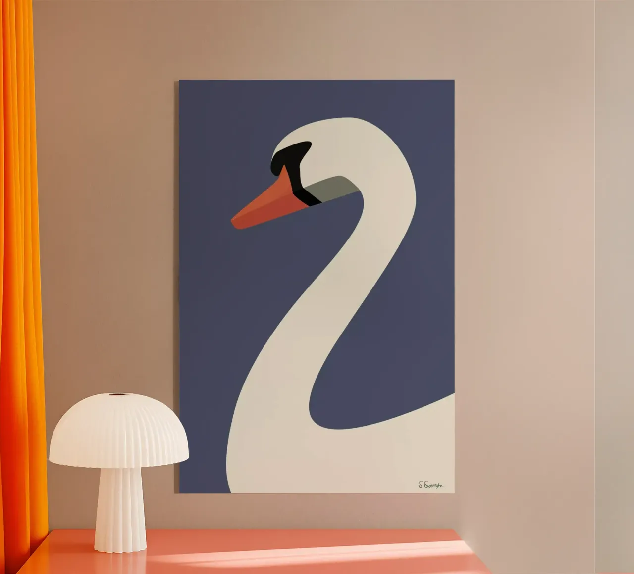 Svane acrylic glass by Swen Swensøn