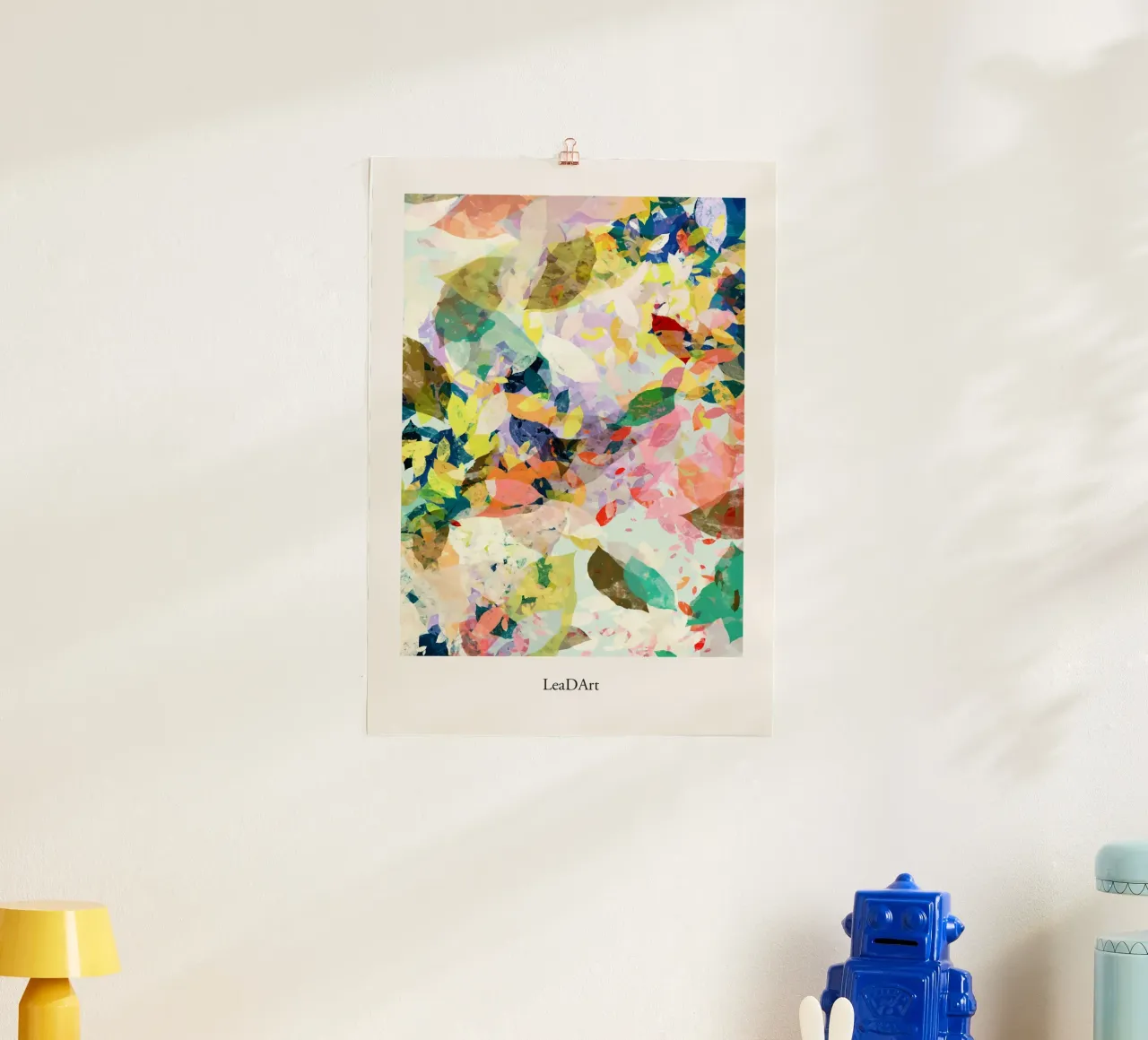 The Dance of Nature 4 poster with wooden frame by LeaDArt