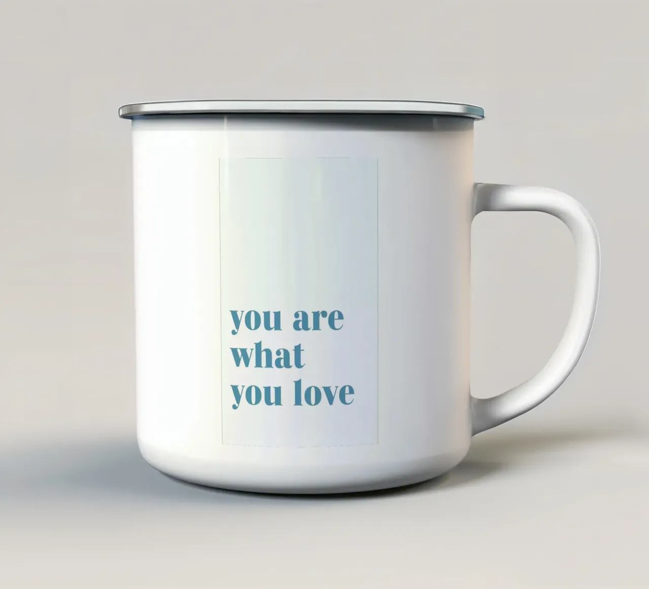 You Are What You Love tazza in smalto da Studio One