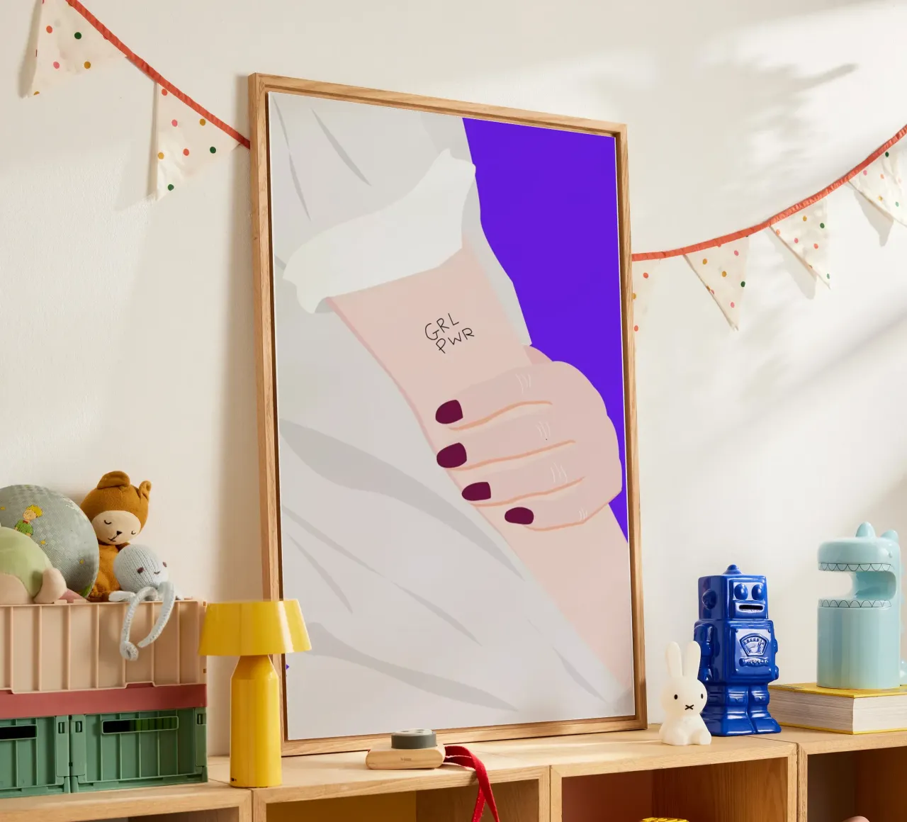 Grl Pwr plexiglas de Céleste Wallaert