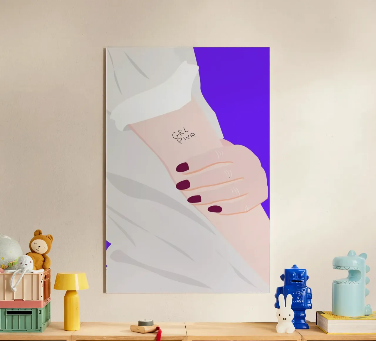 Grl Pwr plexiglas de Céleste Wallaert