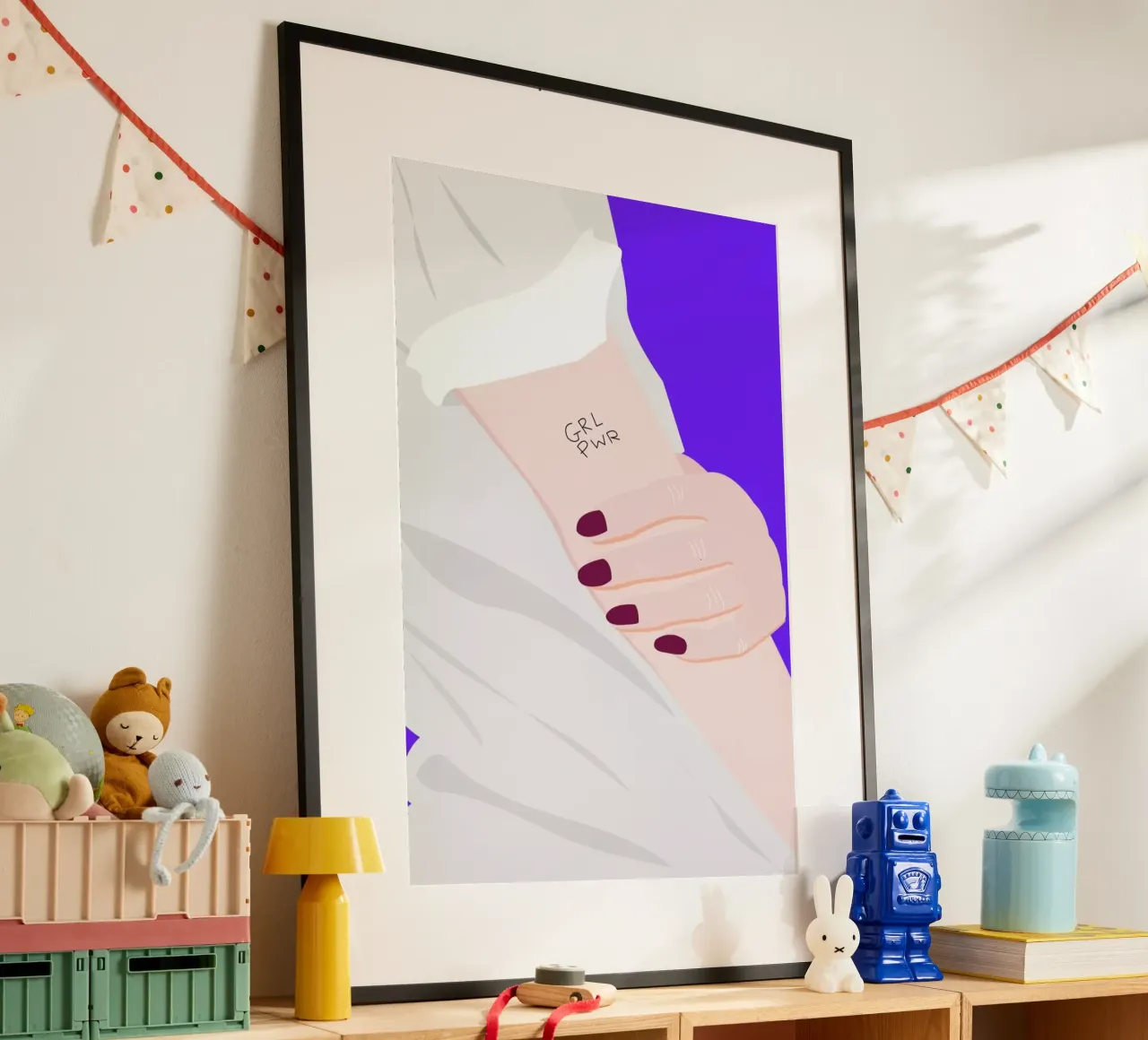 Grl Pwr carta hahnemühle da Céleste Wallaert