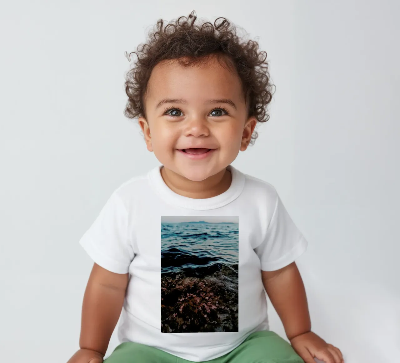 Water II baby t-shirt by Sebastian Hilgetag