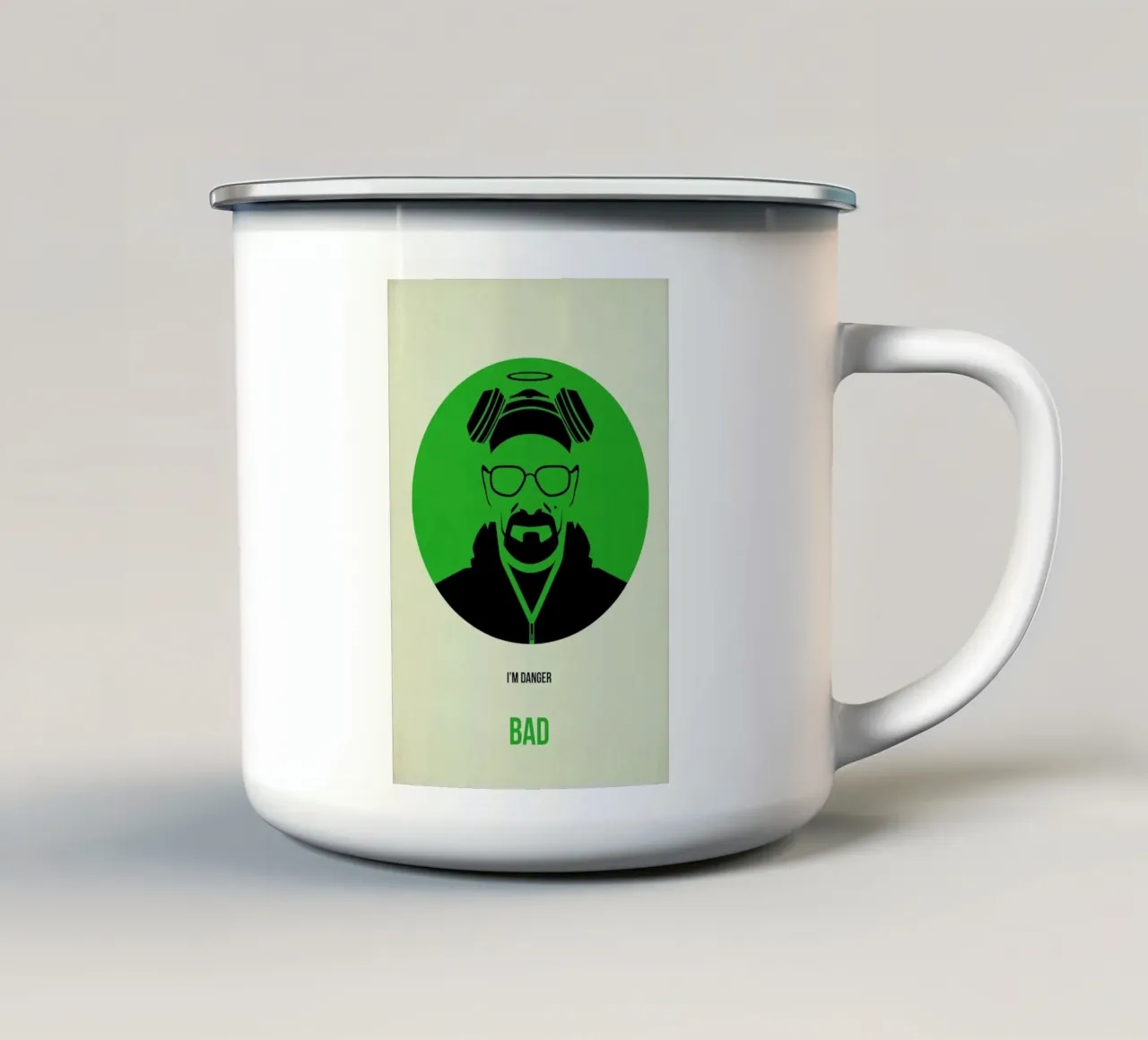 Bad Poster 1 taza de esmalte de Naxart