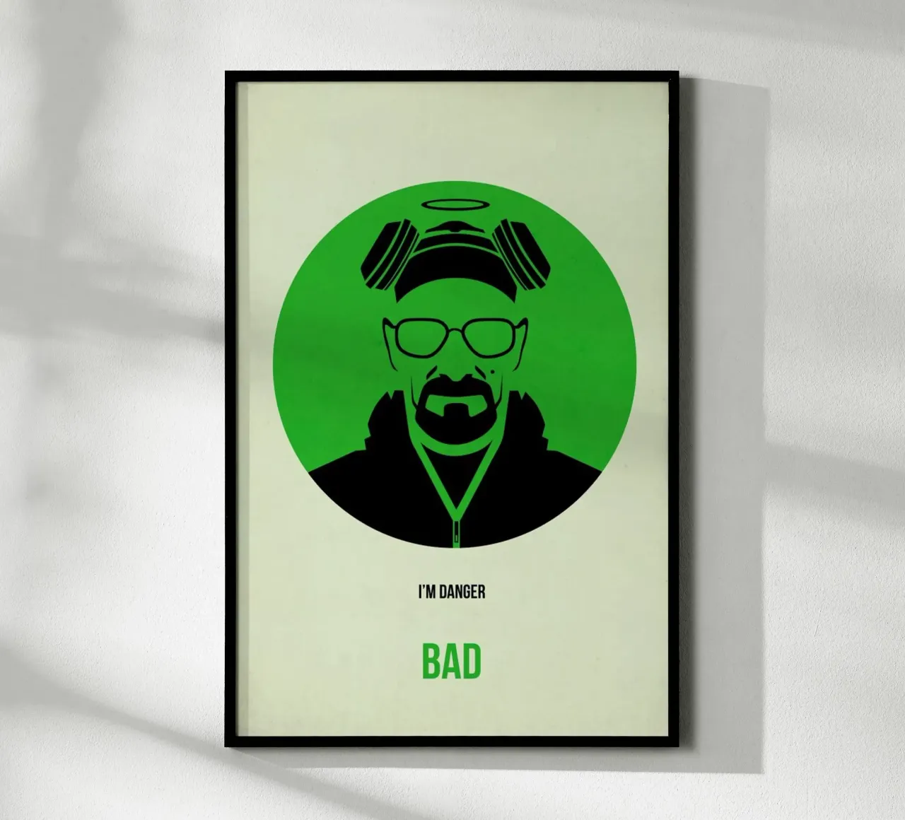 Bad Poster 1 poster with wooden frame by Naxart