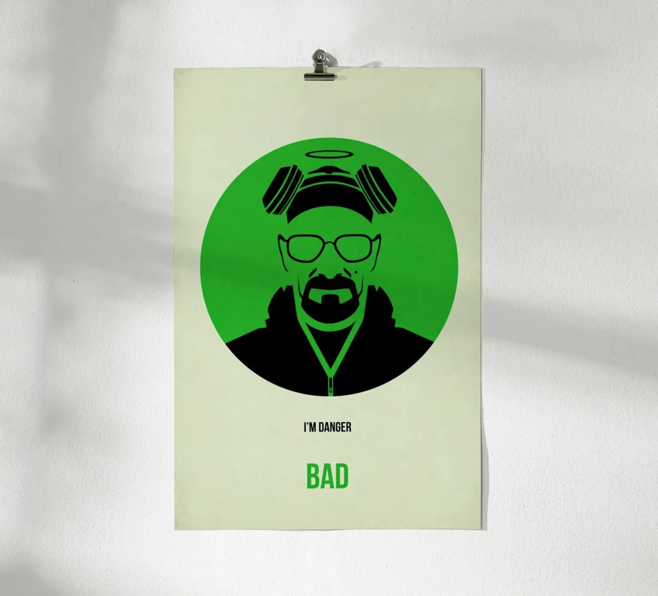 Bad Poster 1 poster with wooden frame by Naxart