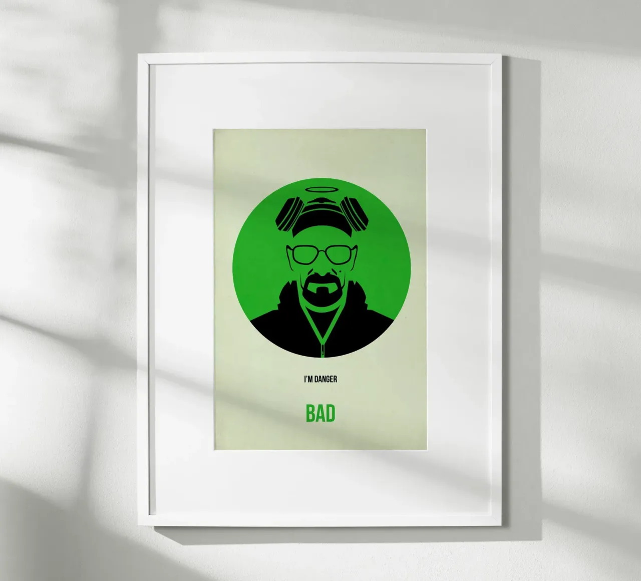 Bad Poster 1 poster with wooden frame by Naxart