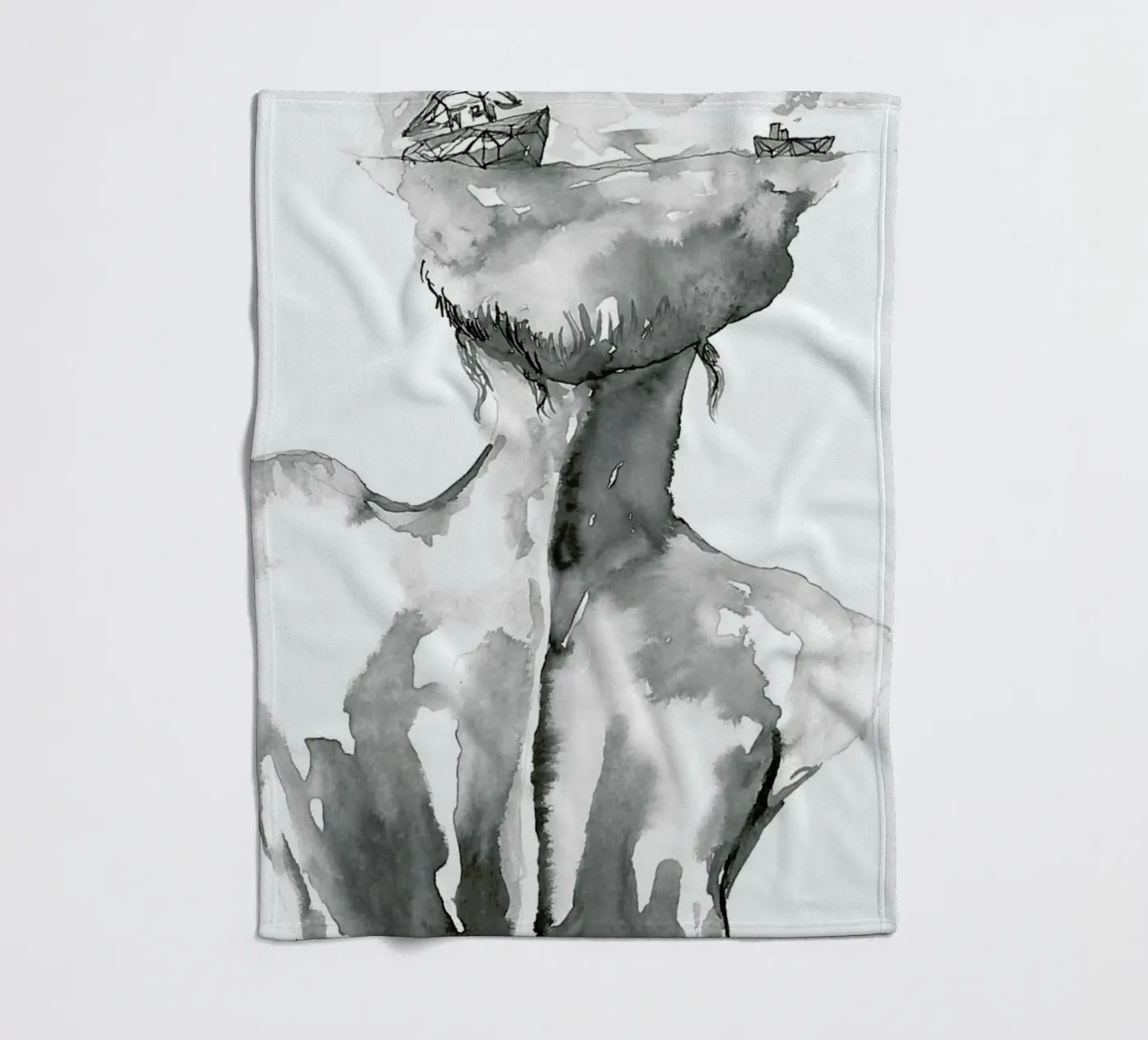 Sailor fleece blanket by Larissa van der Laan