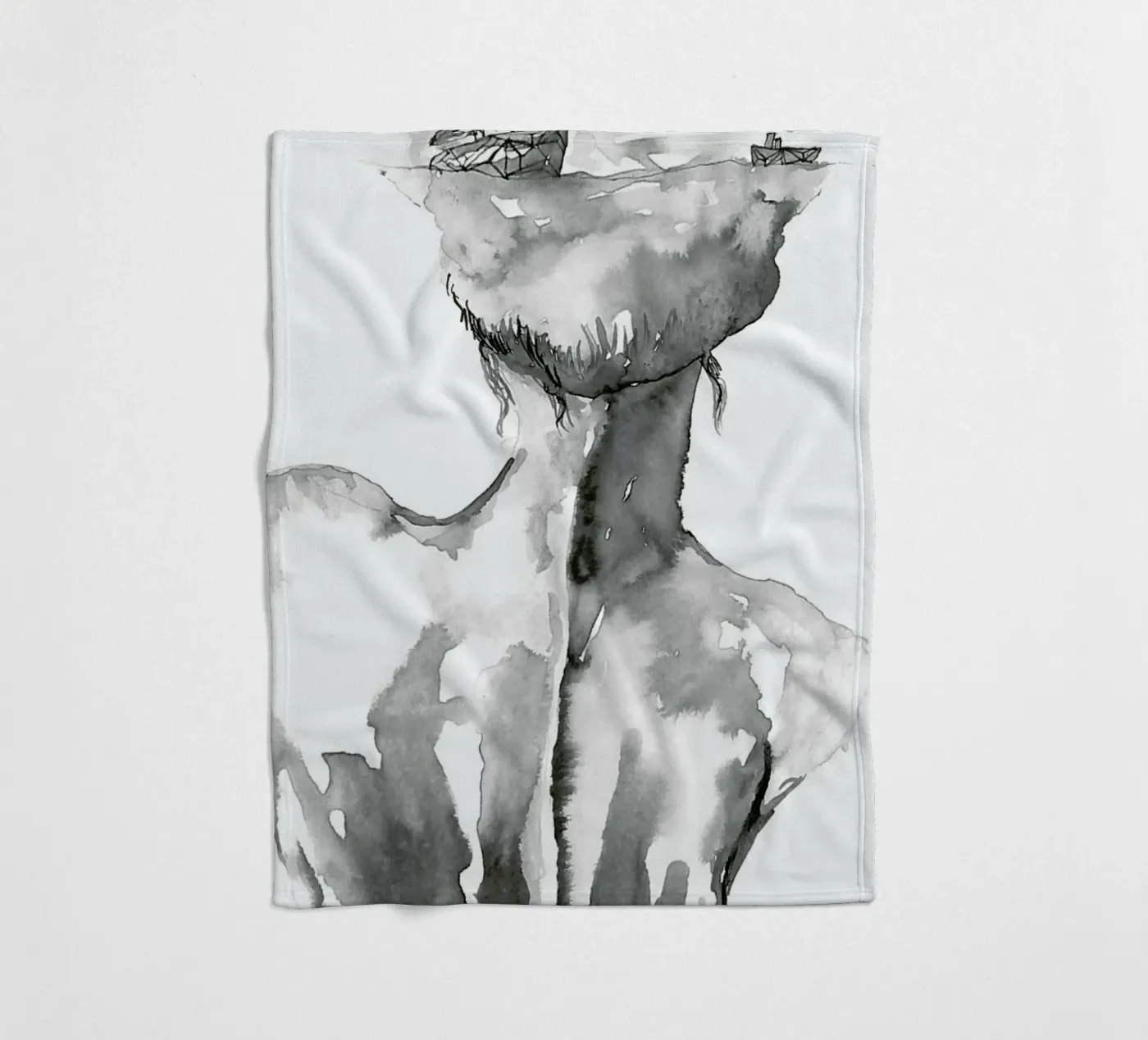 Sailor fleece blanket by Larissa van der Laan