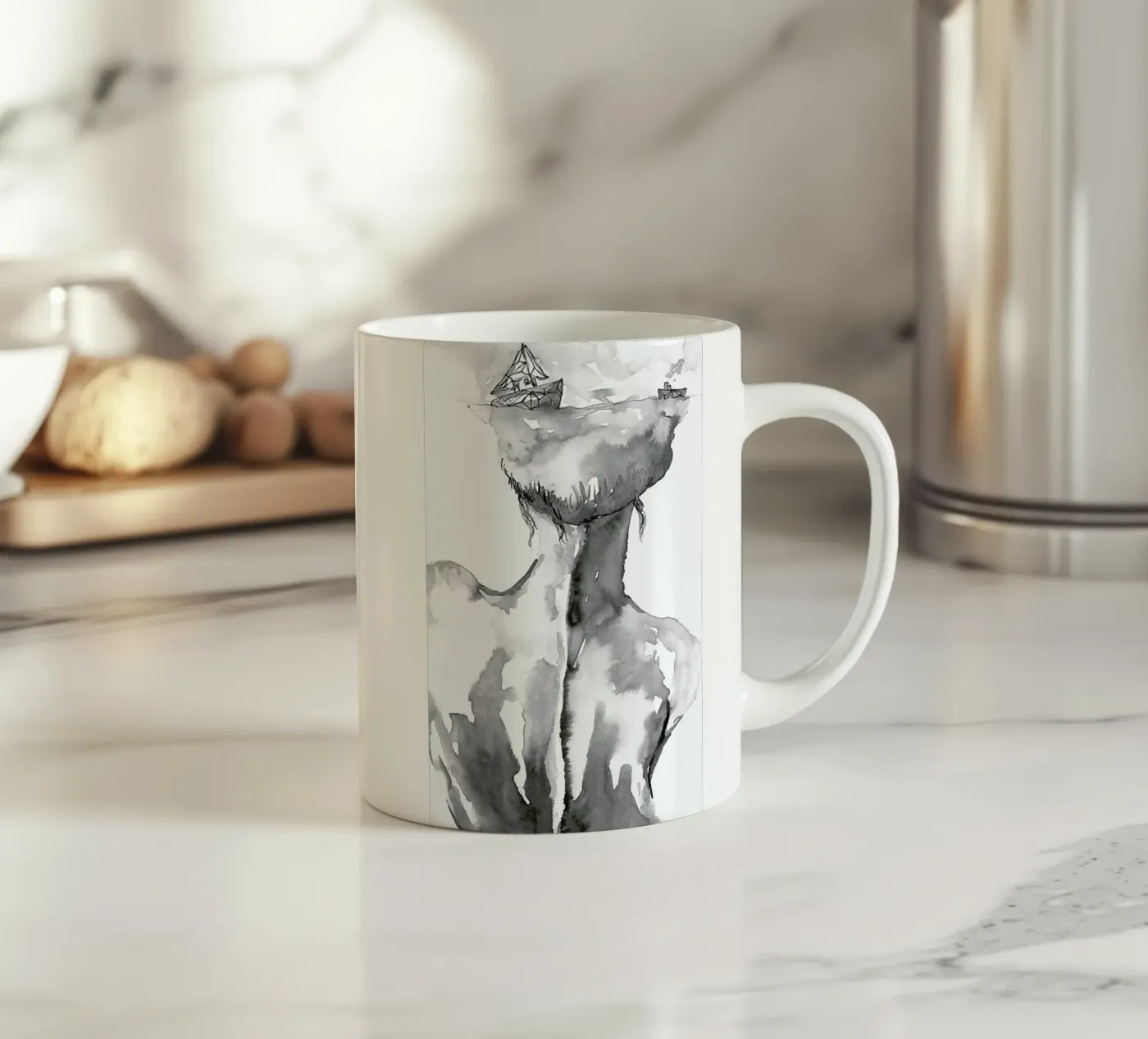 Sailor ceramic mug by Larissa van der Laan