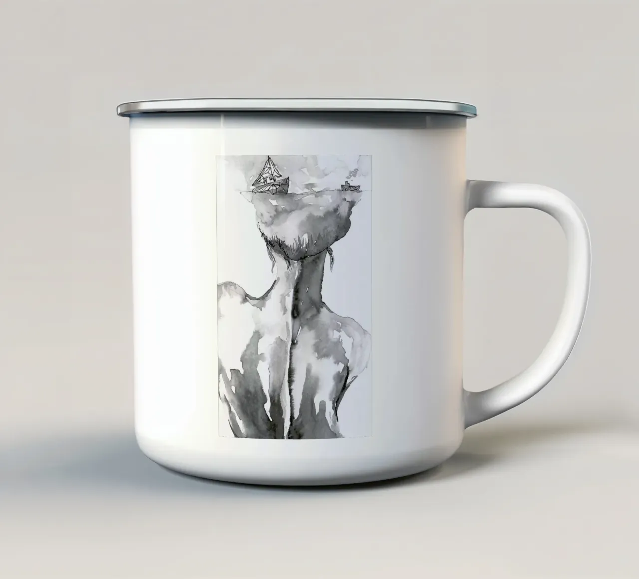 Sailor tazza in smalto da Larissa van der Laan