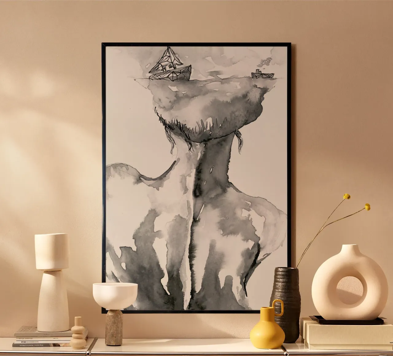Sailor poster con telaio in plastica da Larissa van der Laan