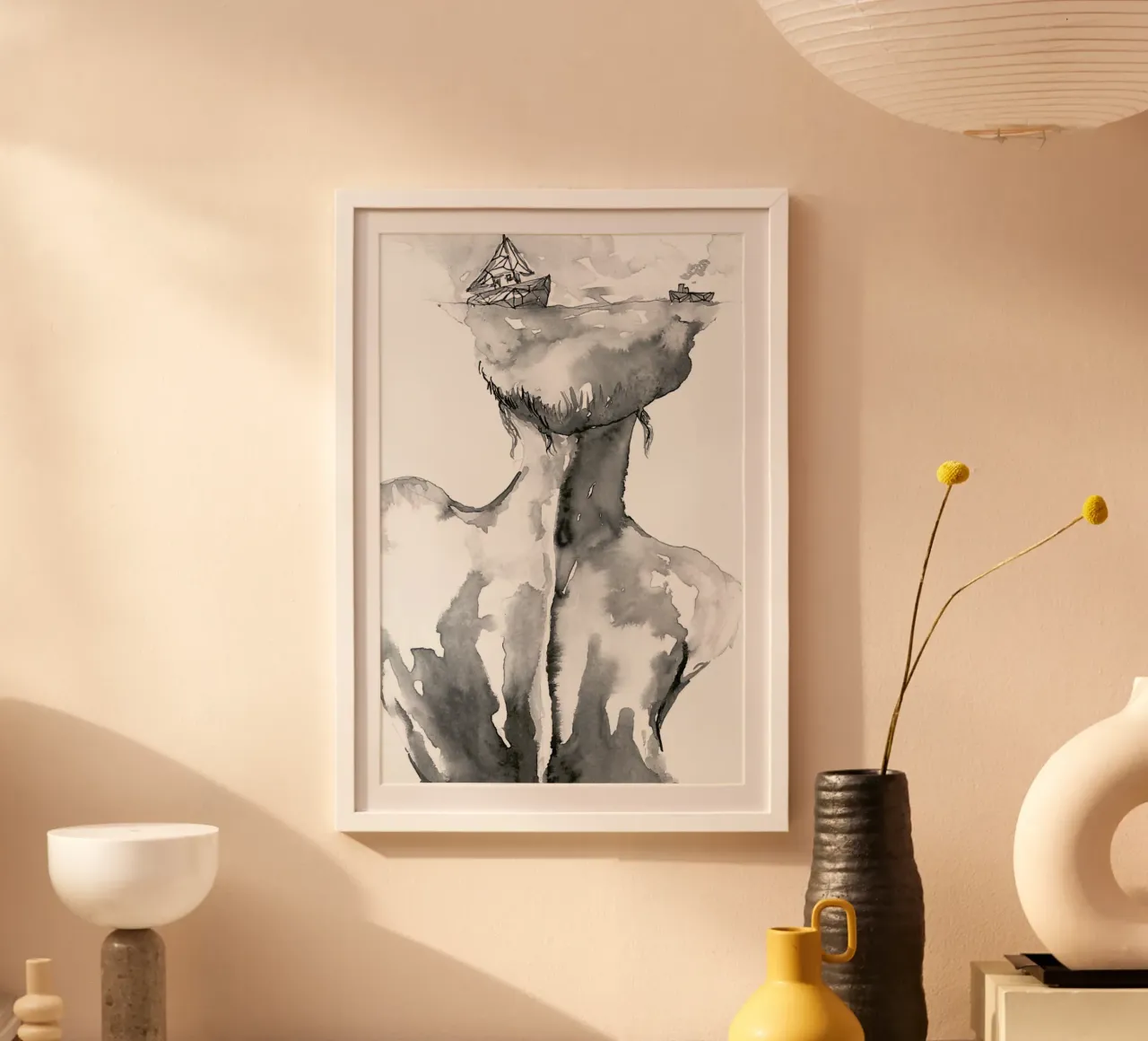 Sailor poster con telaio in plastica da Larissa van der Laan