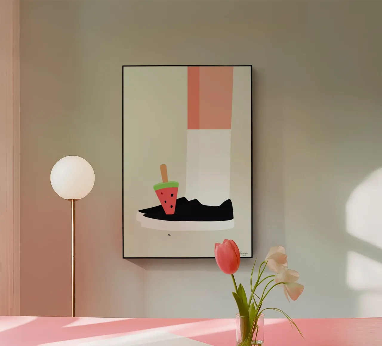 Knæstrømper plexiglass da Swen Swensøn