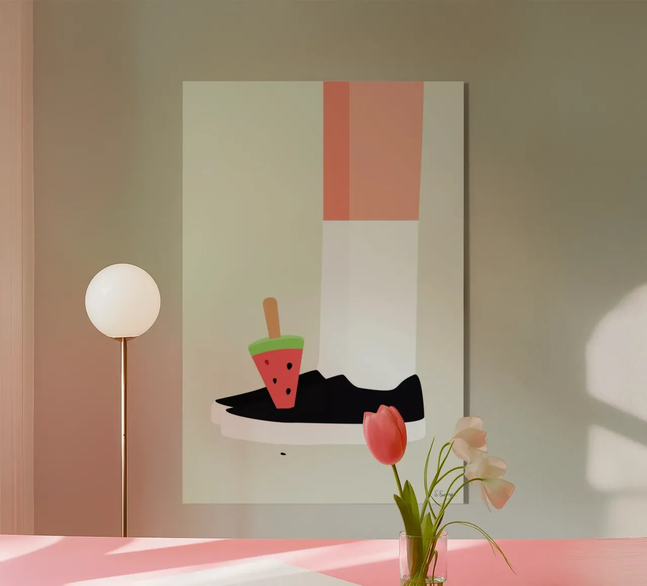 Knæstrømper plexiglass da Swen Swensøn