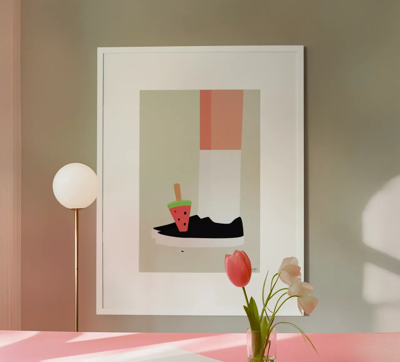 Knæstrømper poster con telaio in alluminio da Swen Swensøn