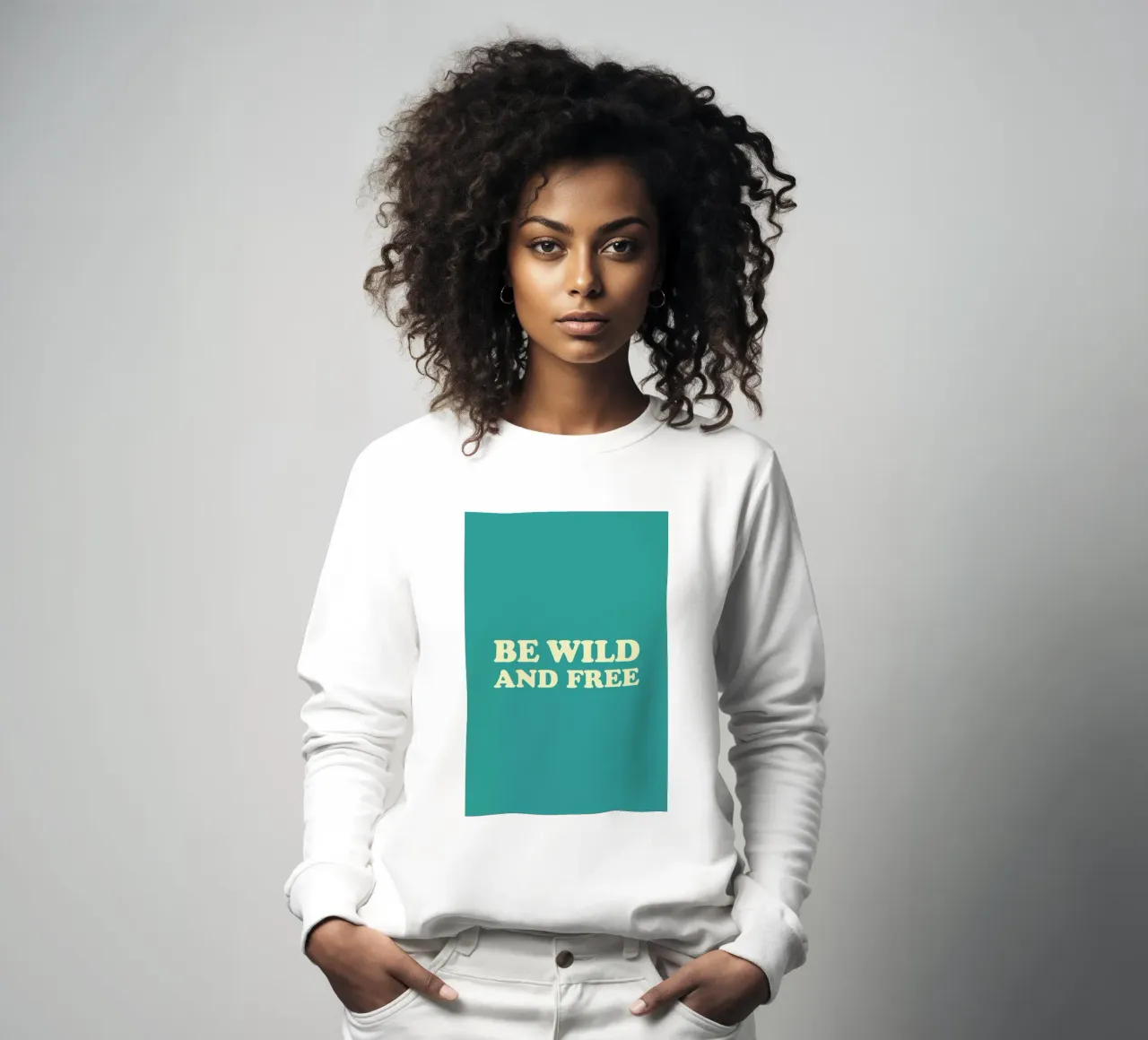 Be Wild and Free - Mint felpa da Studio One